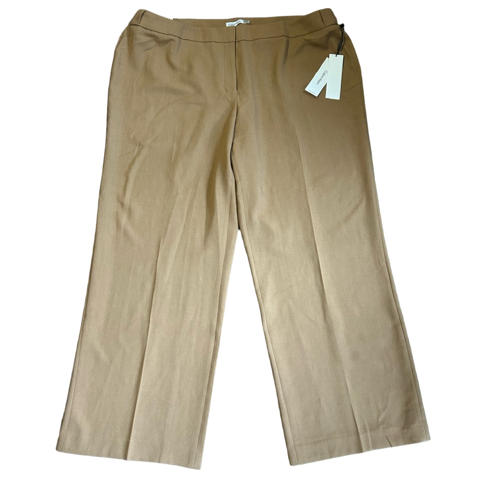 CALVIN KLEIN Camel Trousers Sz 22W